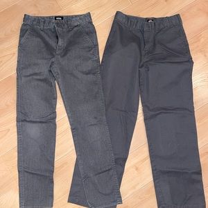 Big boy, vans, and dickies pants size 10